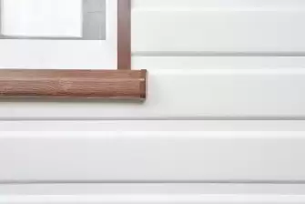 Дизайнерская отделка ламинатом с вагонкой под покраску