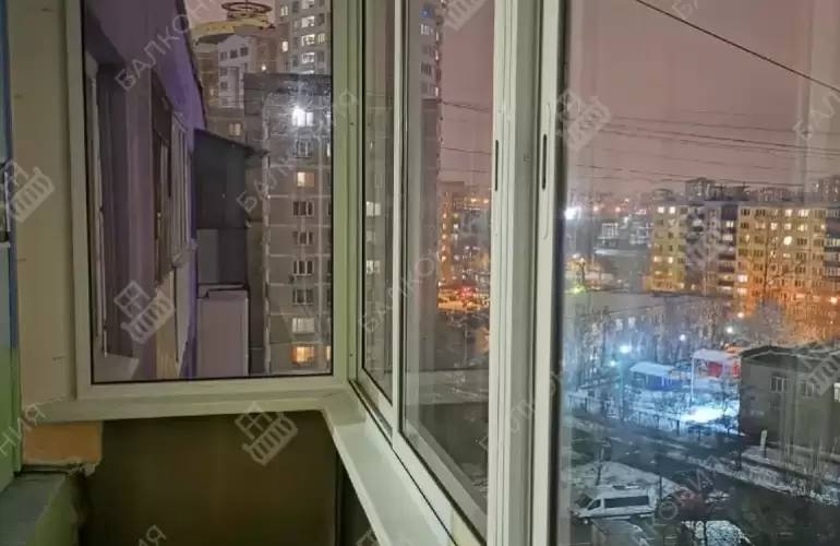 Установка системы холодного остекления 